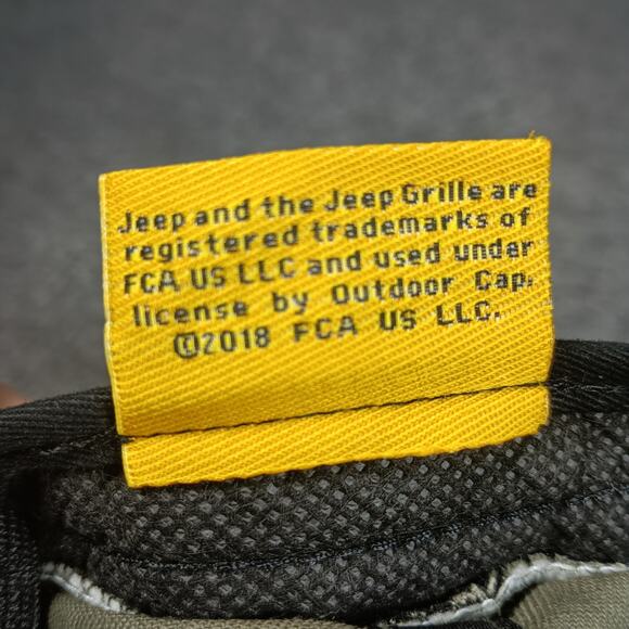 Jeep Hat Cap Strap Back Olive Green Patch Embroidered Mens Dad Hat Twill Canvas - Picture 9 of 10